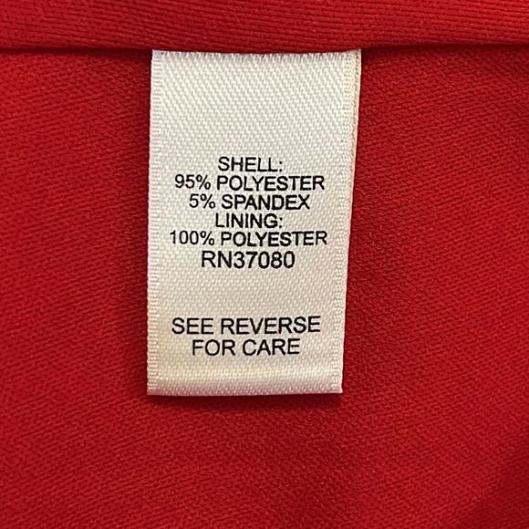 C Est. 1946 red flowy cold shoulder dress woman’s size Large - Picture 10 of 11